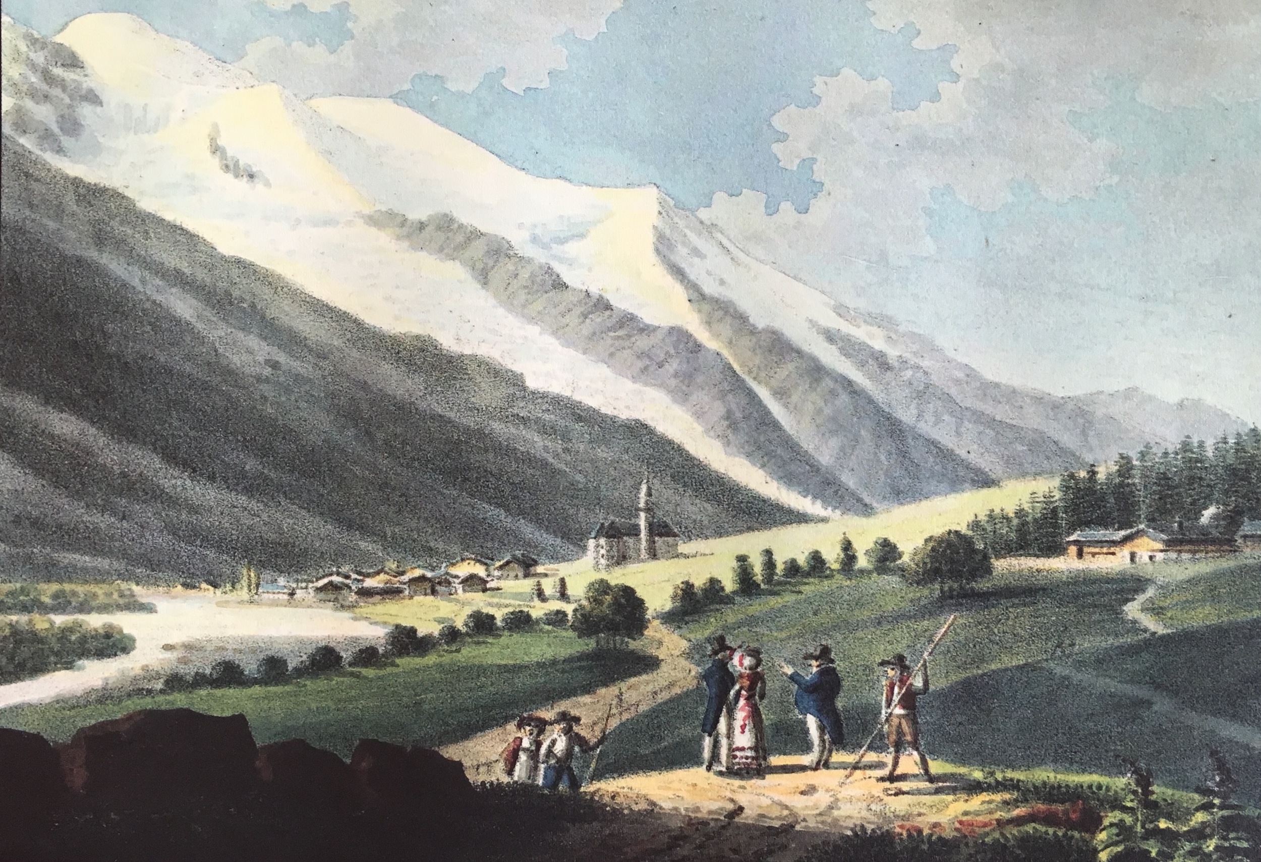 "The Priory" Gabriel Charton, Chamonix, 1821