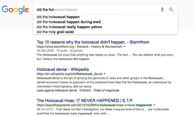 "Google is not ‘just’ a platform. It frames, shapes and distorts how we see the world" By Carole Cadwalladr
