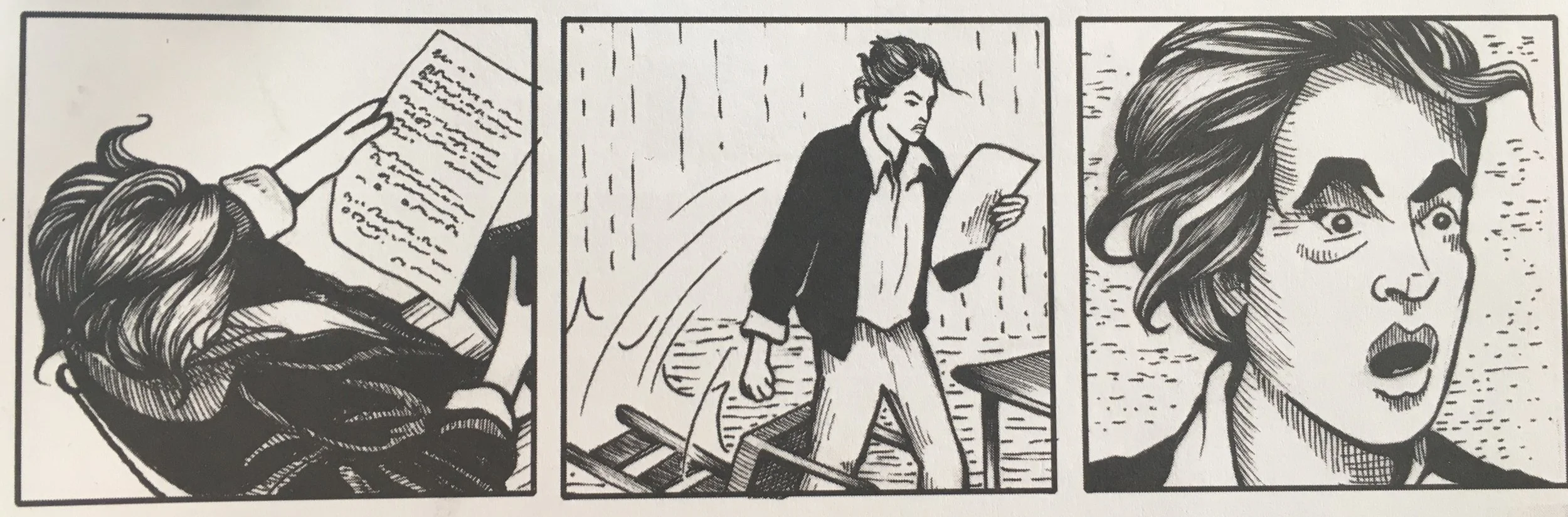Detail from Michael Demson's Masks of Anarchy .