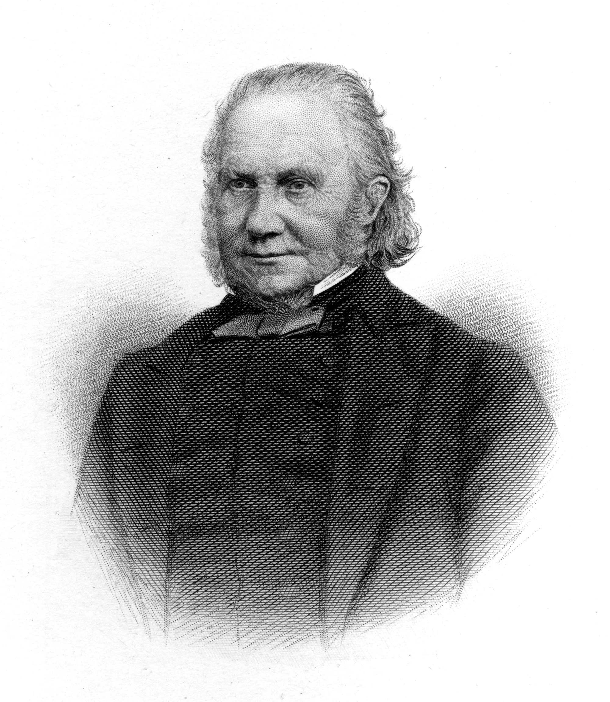 Thomas Cooper. By J. Cochran - Engraving of photograph, frontispiece, Life of Thomas Cooper.