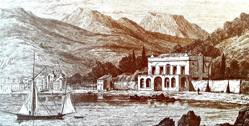 The Villa Magni in San Terenzo where Shelley spent his last days.