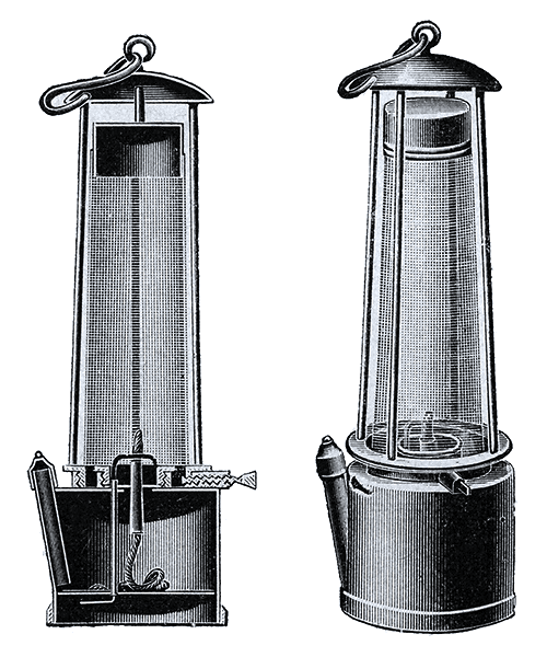 The Davy Lamp which saved countless lives.