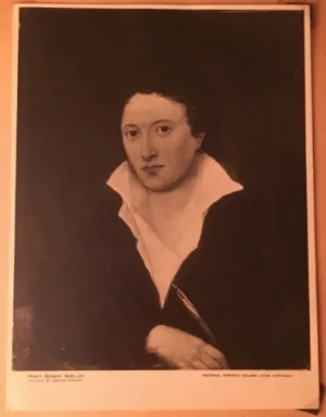 Amelia Curran's 1819 portrait of Shelley which hangs in the National Portrait Gallery