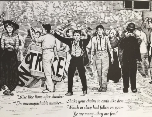 Cell from Michael Demson's, Masks of Anarchy