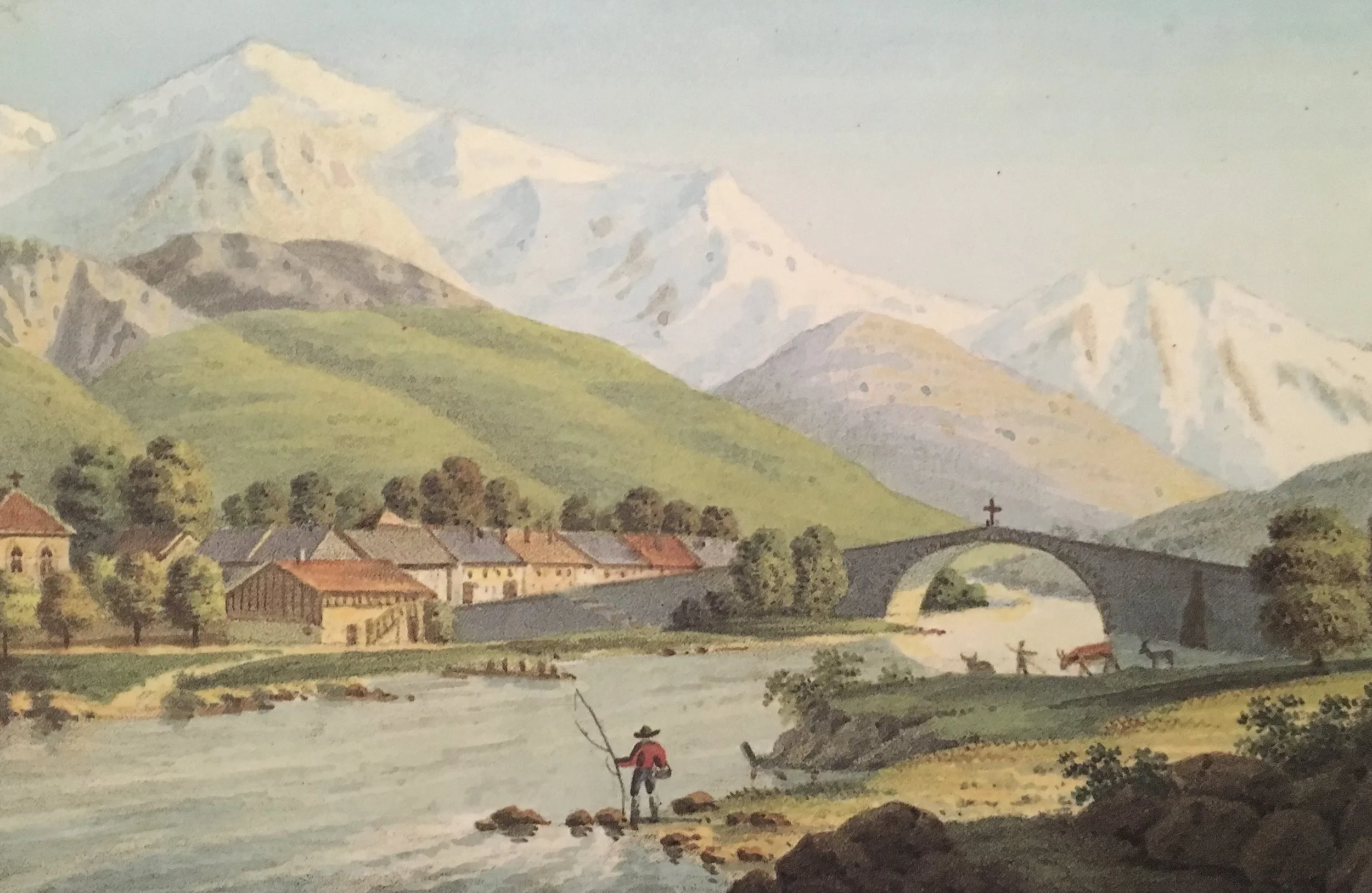 Gabriel Charton, "Saint-Martin". From Souvenirs Pittoresques des Glaciers de Chamouny, 1821; reprinted by Tony Astil, 2015