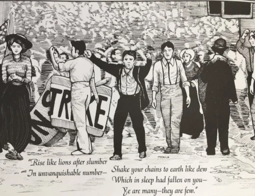 Michael Demson's graphic novel Masks of Anarchy (2013) tells the story of the Peterloo Massacre and Shelley's response to it.