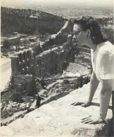 My world traveling mother in Greece, c 1951