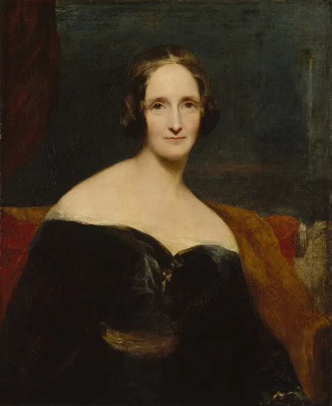 Mary Shelley by R. Rothwell. National Portrait Gallery.