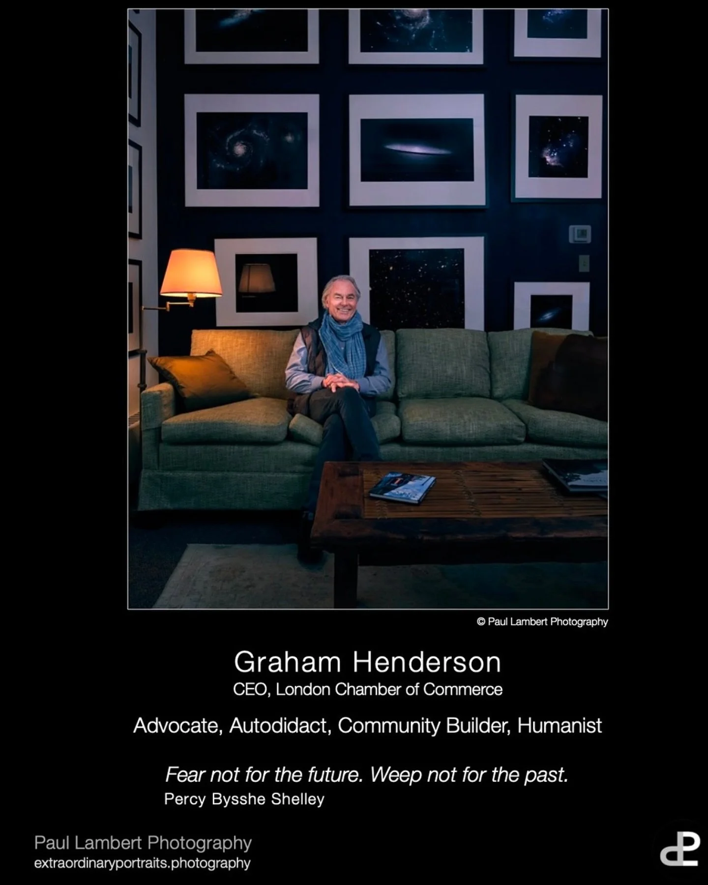 I had a good fortune to meet one of London&rsquo;s premier portrait photographers. @paul_lambert_photography. Unaccountably he thought it was worth taking my picture. 😳 I haven&rsquo;t had a portrait like this taken since the early 90s. I&rsquo;m so