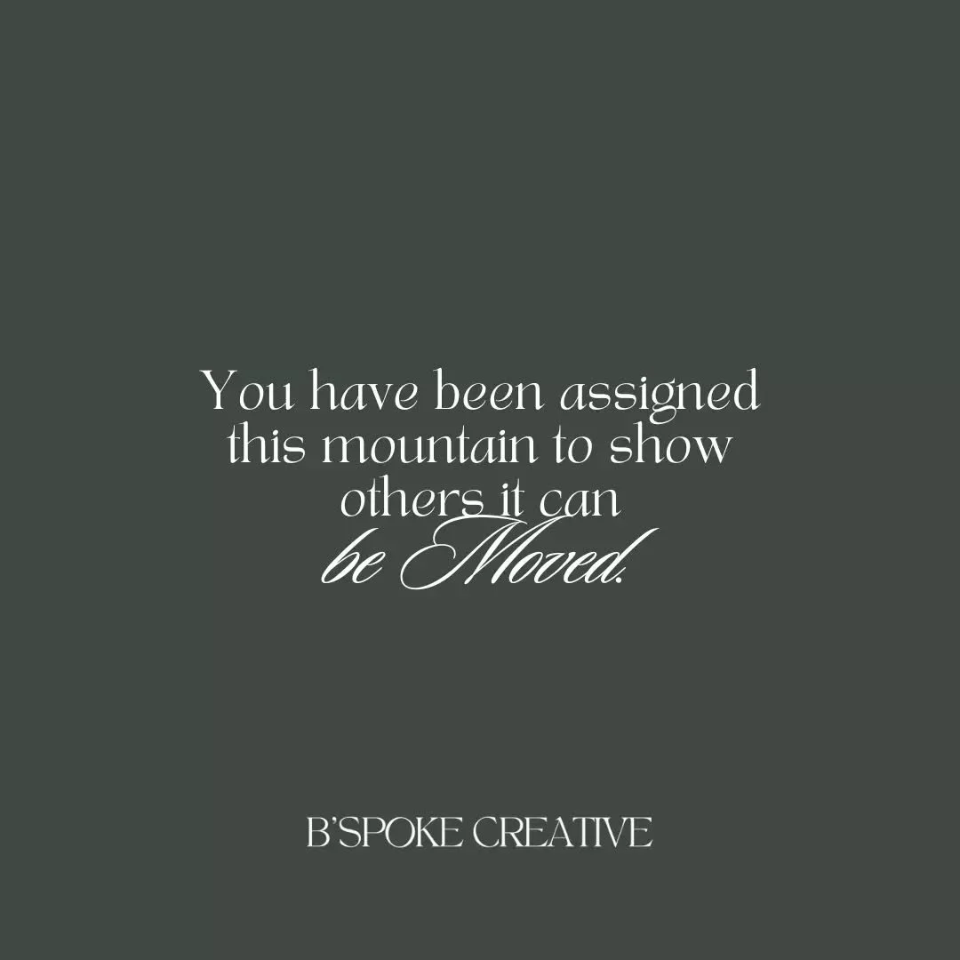 &ldquo;You have been assigned the mountain to show others how it can be moved.&rdquo;

I believe our challenges aren&rsquo;t just for us &mdash; they&rsquo;re lessons we pass on to help others rise.

Tomorrow I&rsquo;m opening up the Results Audit: a