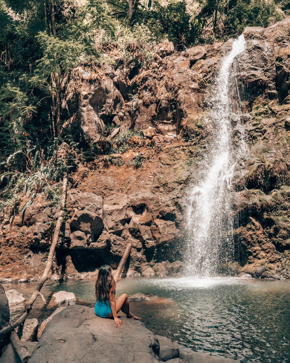 Quick Dip at the Base of “Three Bears Falls”