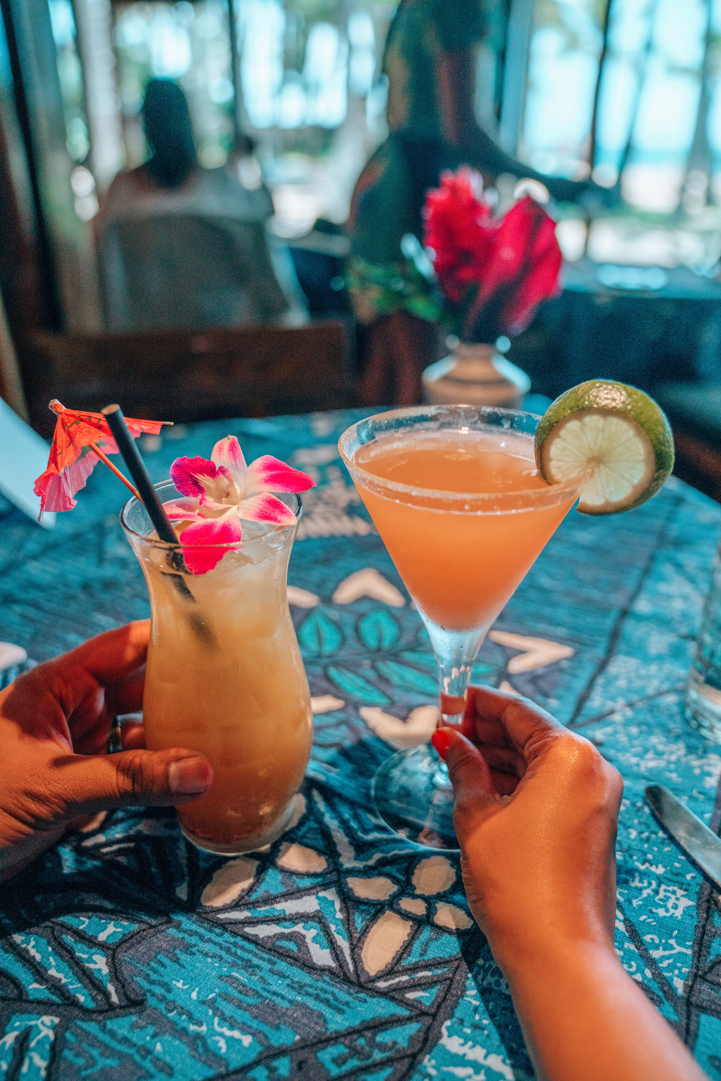 Cocktails at Mama's Fish House Maui