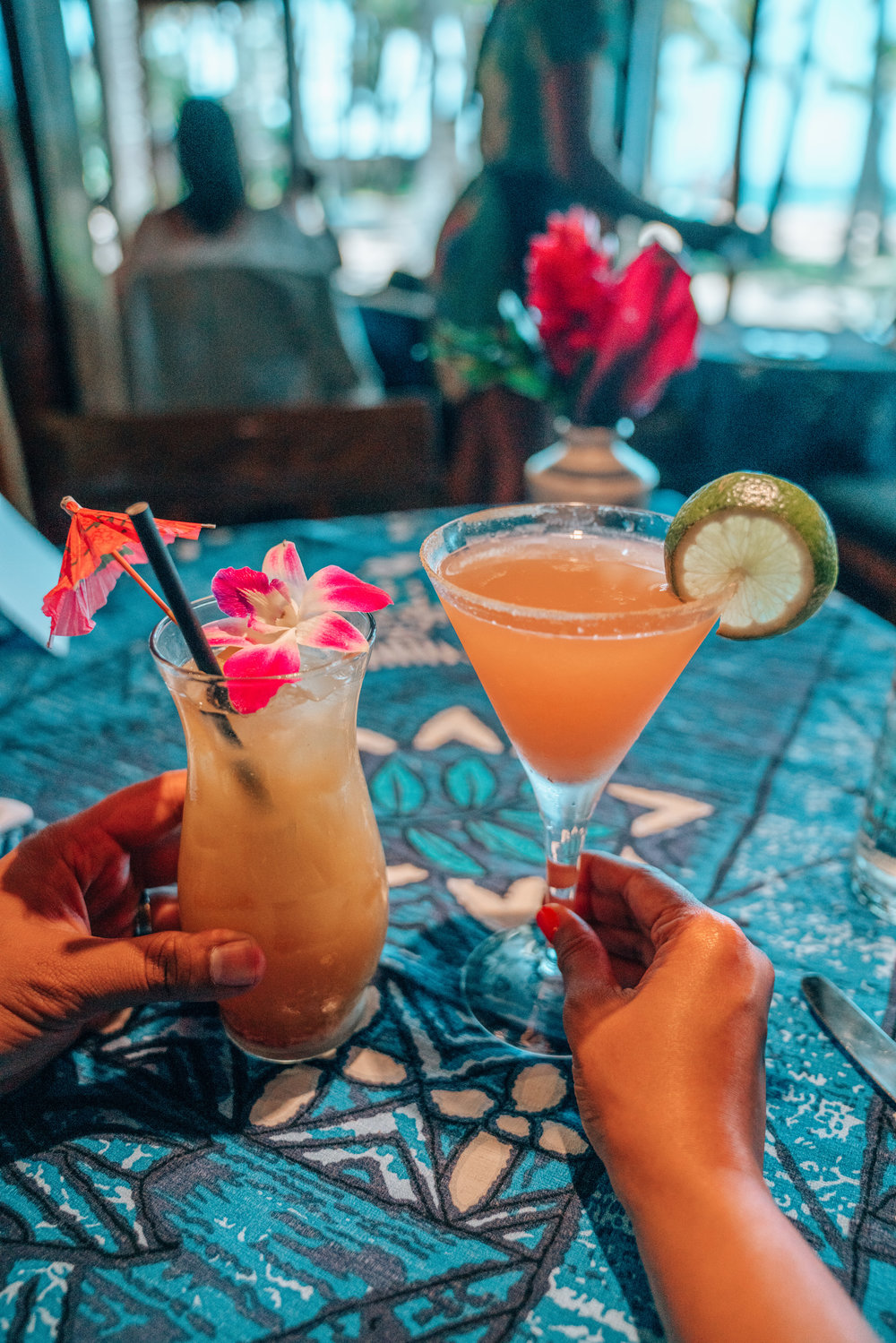 Cocktails at Mama's Fish House Maui