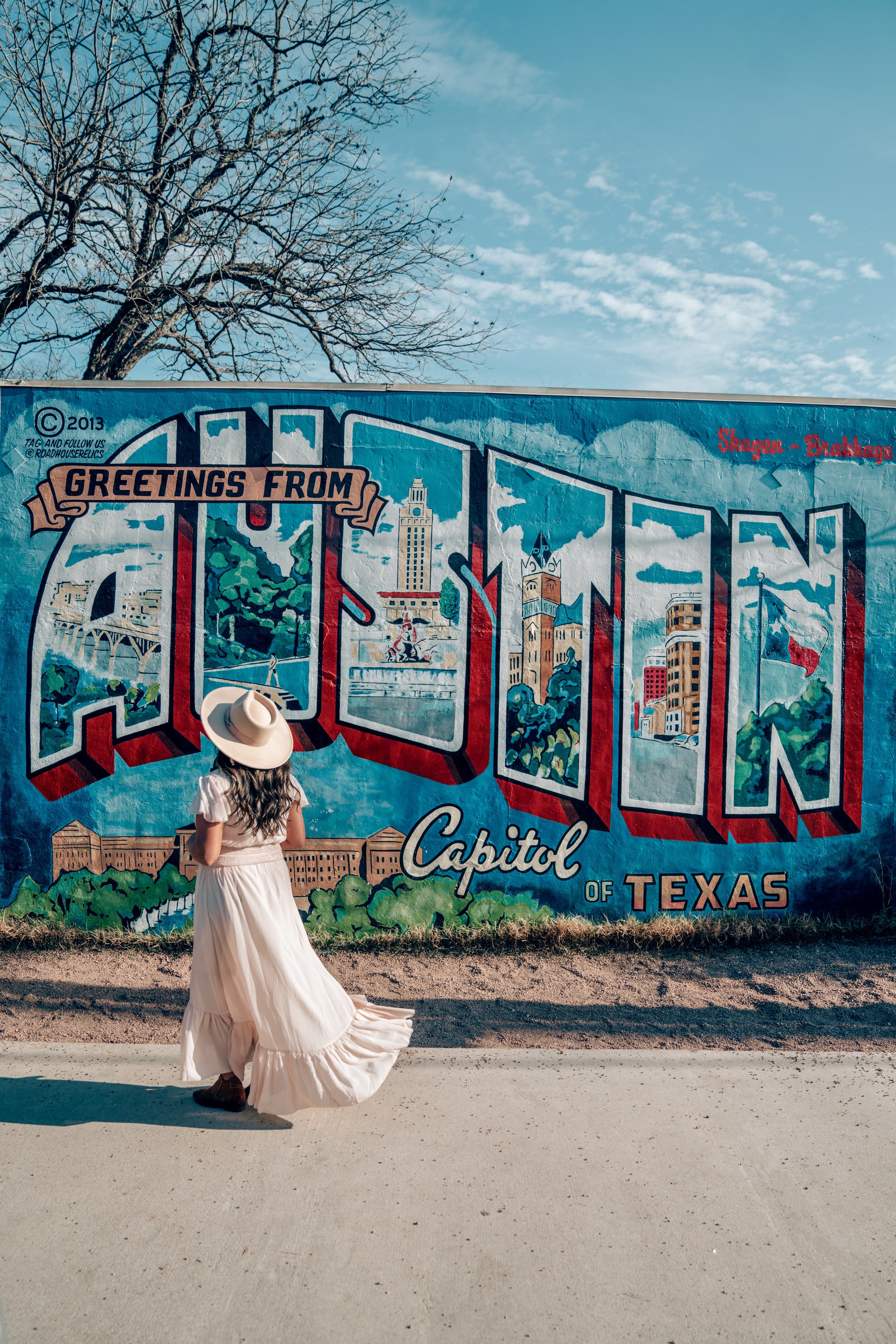 Shem Hooda - Greetings From Austin Mural Texas