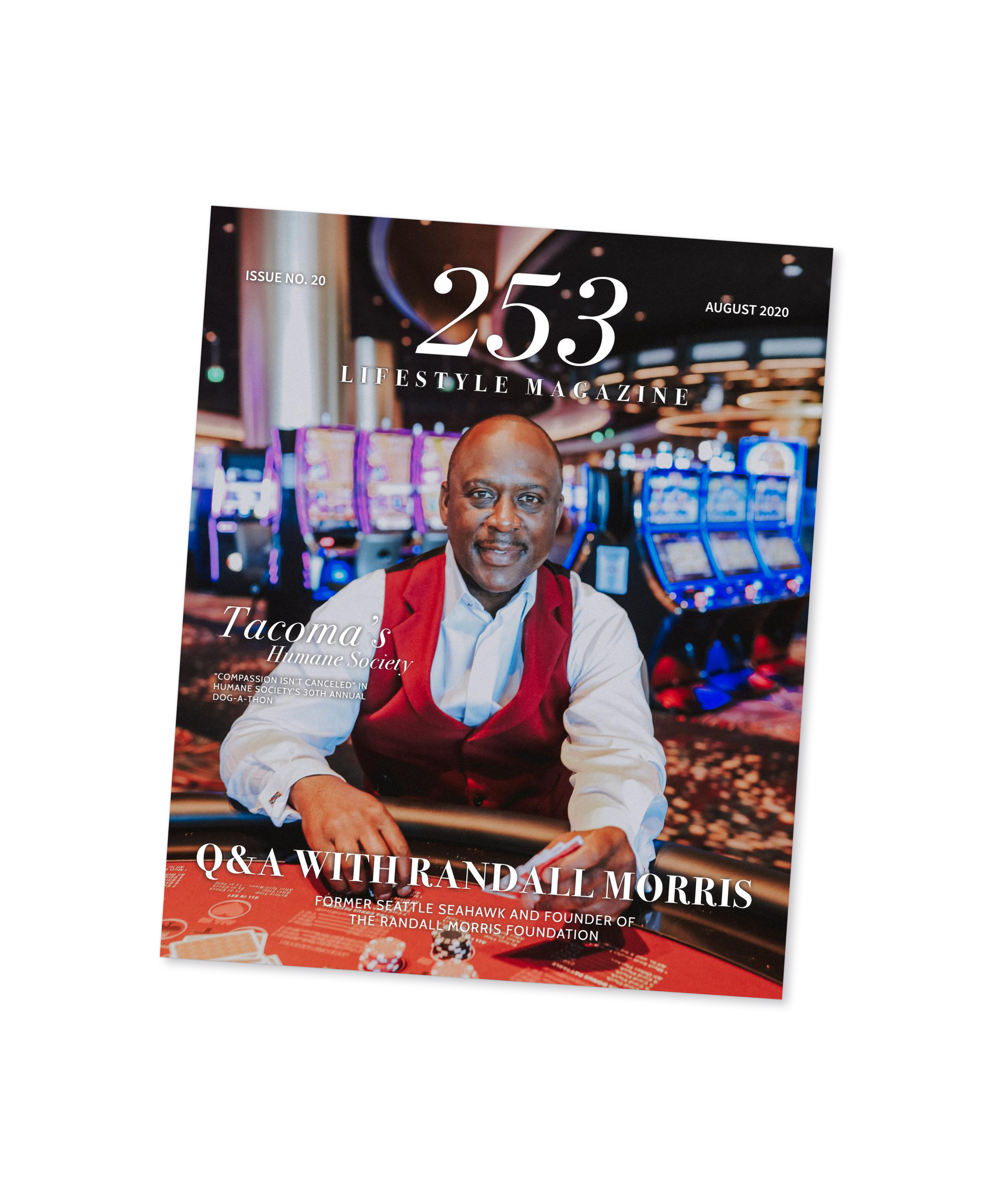 Randall Morris Foundation 253 Magazine Cover NFL Alumni Association Seattle Seahawks Charity Floating Image by Graham Hnedak Brand G Creative 07 MARCH 2022.png