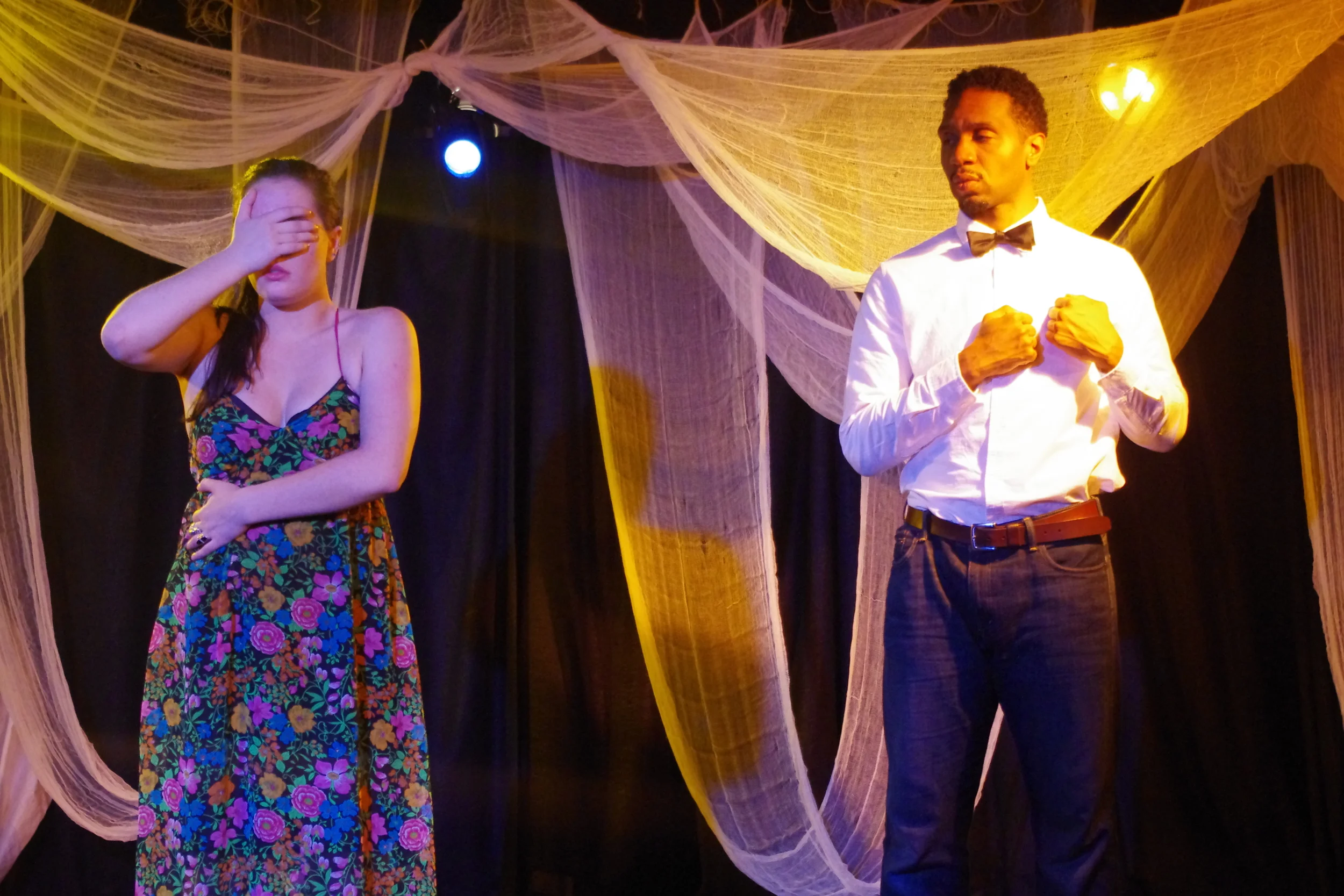   Produced by Theatre YinYin at Producers Club Theatres   Dir./Creator: Candis C. Jones  Musical Content: Devin White  Lights/Scenic Design: Carolyn Faustine    