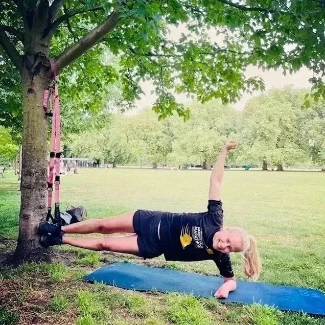 Outdoor personal training session in Hyde Park near South Kensington