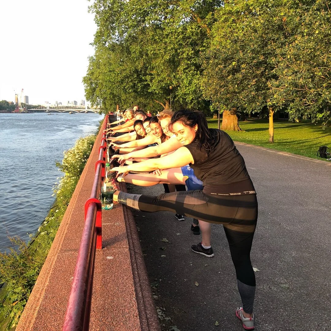 Outdoor bootcamp in Battersea Park with Zara Smalley