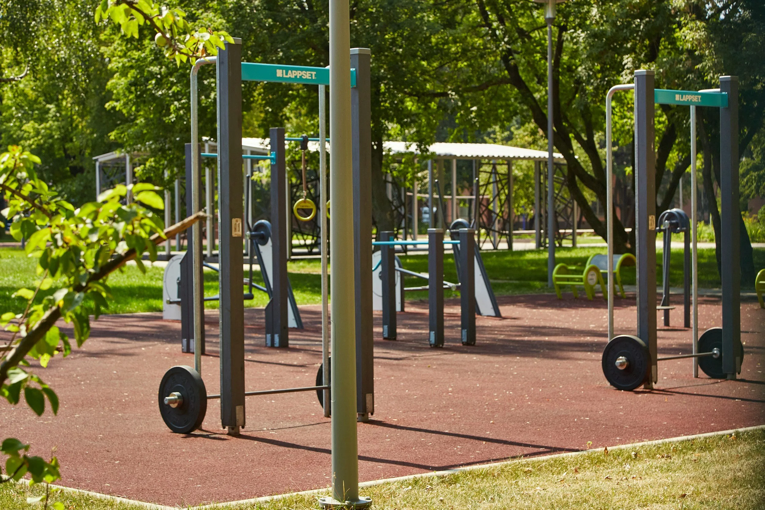 Outdoor gym equipment at Clapham Common — outdoor personal training in Clapham with Zara Smalley