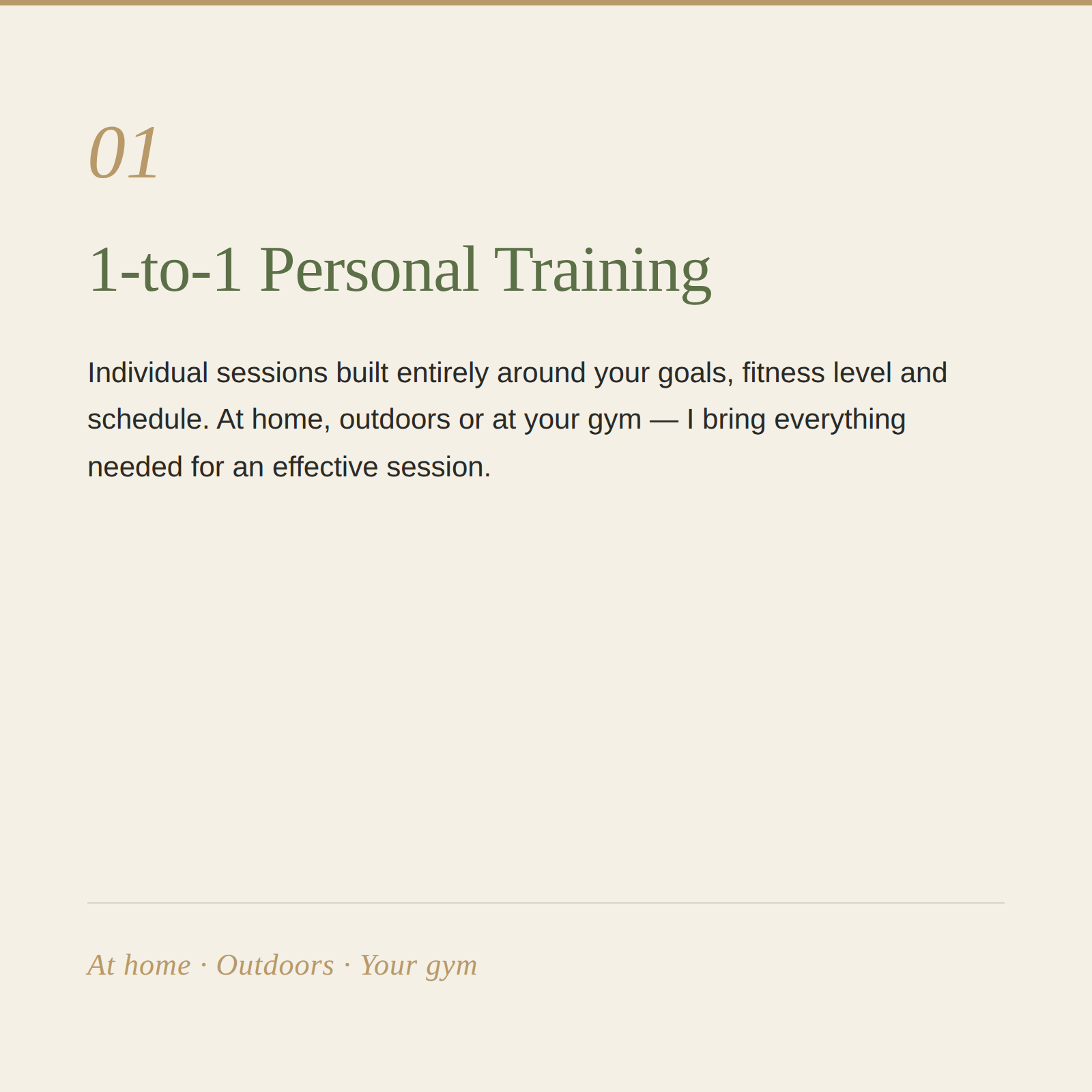 1-to-1 Personal Training in Battersea, Chelsea & Clapham