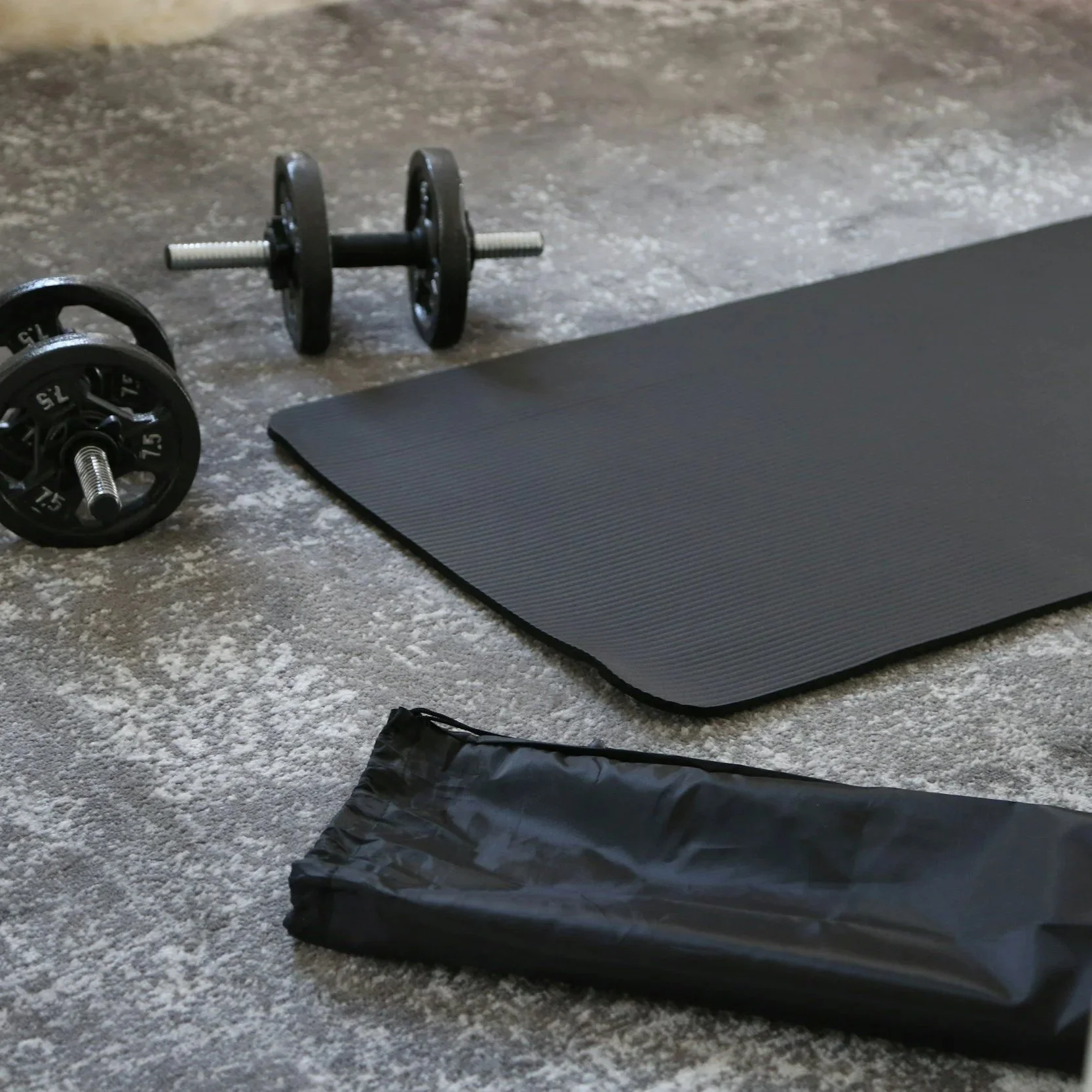 Mobile personal trainer leading a home workout session with a male client in Chelsea