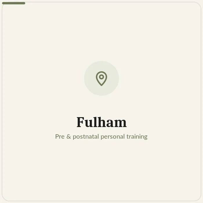 Pre and postnatal personal trainer in Fulham, South West London