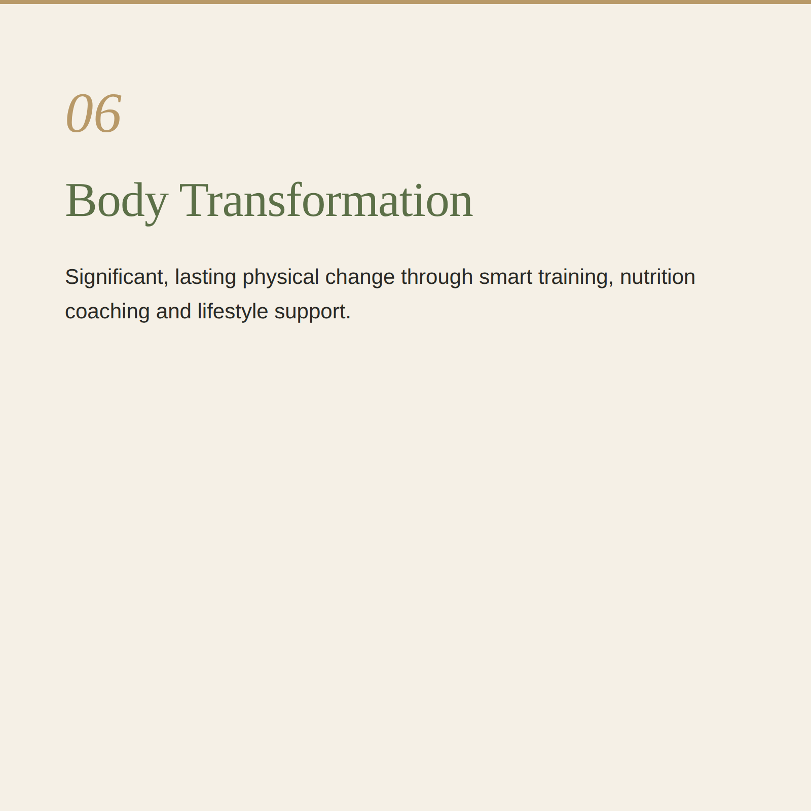 Body transformations Battersea, Chelsea & Clapham