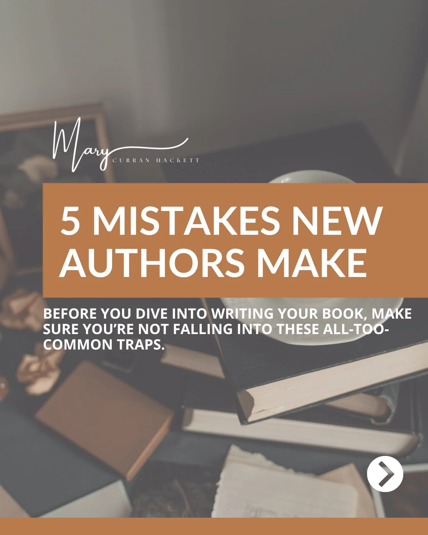 Don&rsquo;t fall into these traps! The last one will save you time and money!

Schedule a call via link in my bio to start your writing journey.
 
#MaryCurranHackett #AuthorTips #BookStrategy #NewAuthor #WritingMistakes #AuthorTips #BookWriting #Writ