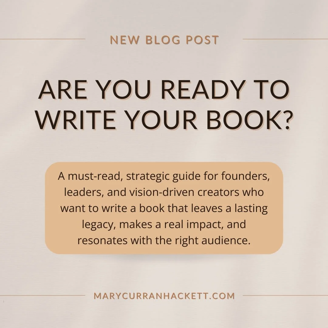About once a week, someone reaches out asking for help &ldquo;getting started&rdquo; on their book.
And within a few sentences, I can usually tell if they&rsquo;re truly ready&mdash;or simply hopeful.

Because writing a great book isn&rsquo;t about h