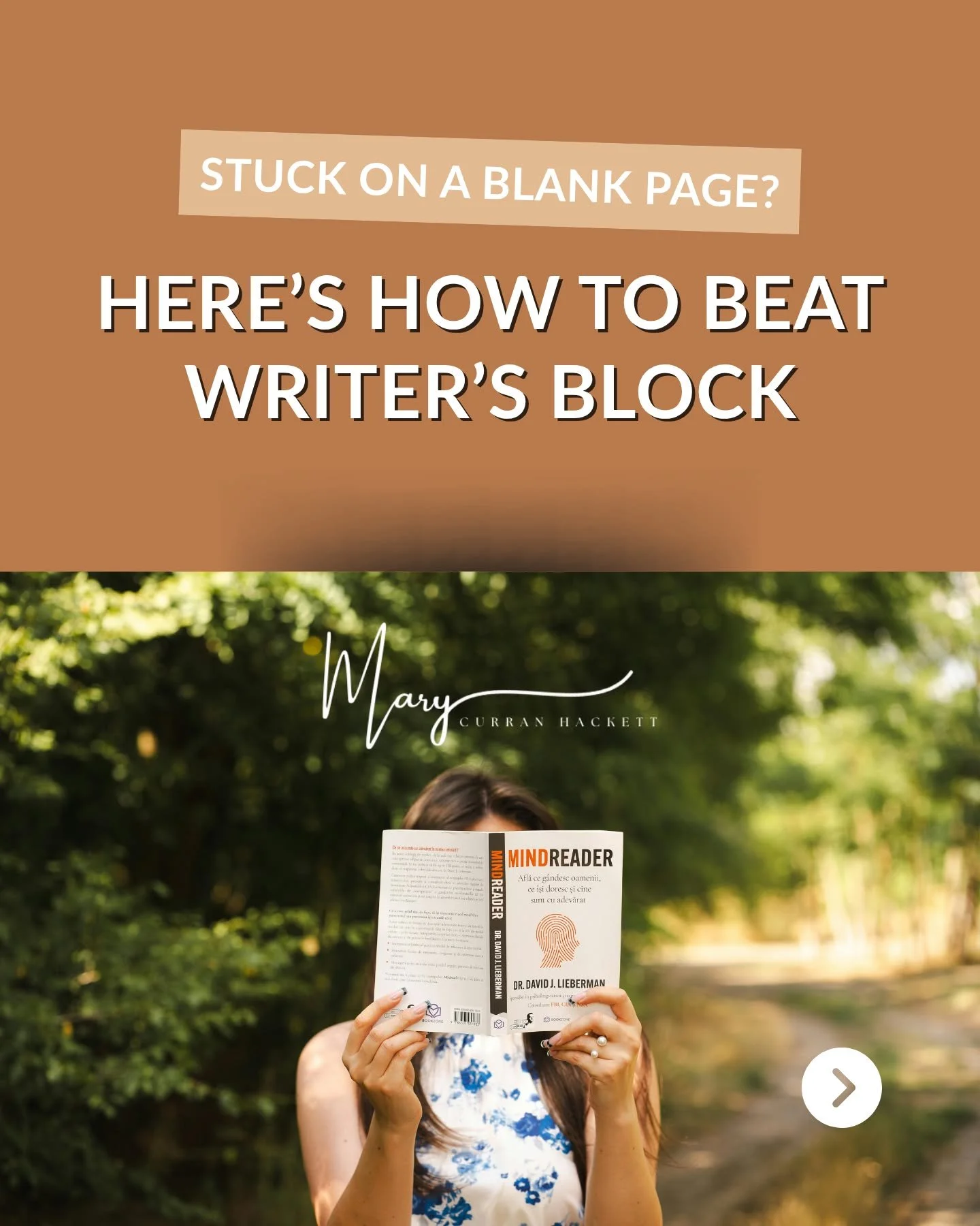 Feeling stuck? Try this. Let&rsquo;s turn that frustration into momentum. 
Link in bio to get unstuck. 

#MaryCurranHackett #WritingTips #WritersBlock #CreativeFlow #WritingMotivation #AuthorLife #WriteYourBook #WritersofInstagram #AmWriting