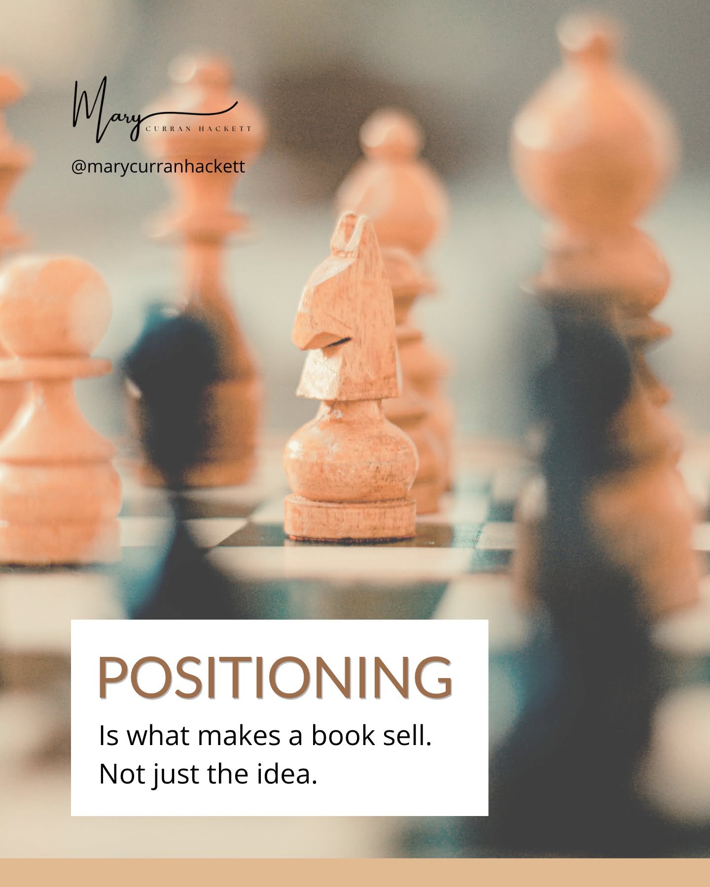 A good idea is a start.
But it's not what makes a book sell.

Positioning is.

It's what tells the reader who this is for,
why it matters right now,
and why you're the one to write it.

Without that clarity, even strong ideas get overlooked.
With it,