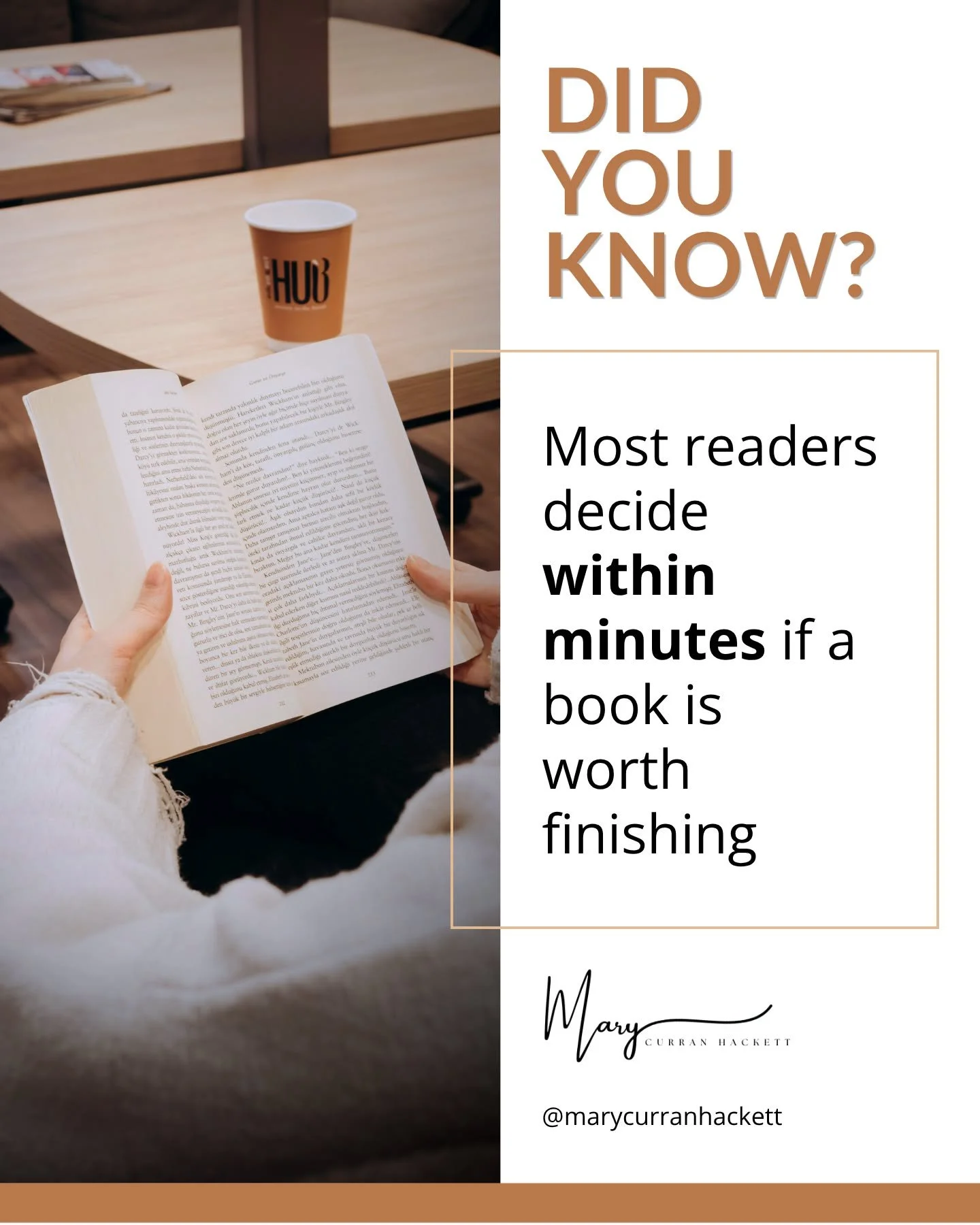 Did you know most readers decide early on if a book is worth continuing?

Not at the halfway point.
Not at the ending.

It happens in the opening&mdash;
when they're deciding if this is clear, relevant, and worth their time.

If the start feels slow 