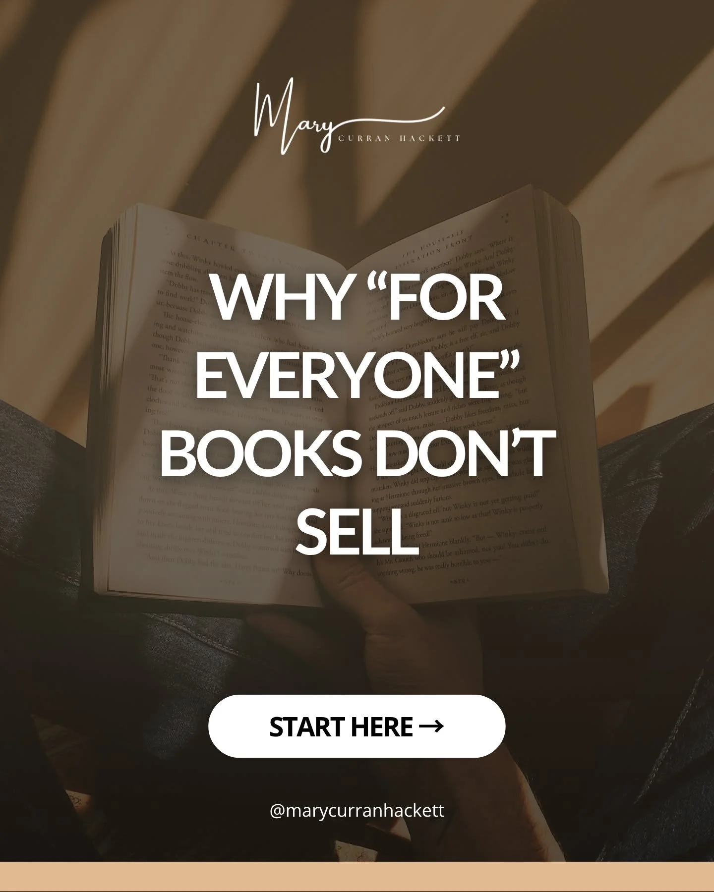 If your book is trying to speak to everyone, it will struggle to speak to anyone.

Broad ideas feel safe.
But they rarely sell.

Strong books are specific.
One reader. One problem. One promise. ✍️

That's what makes them clear, memorable, and easier 