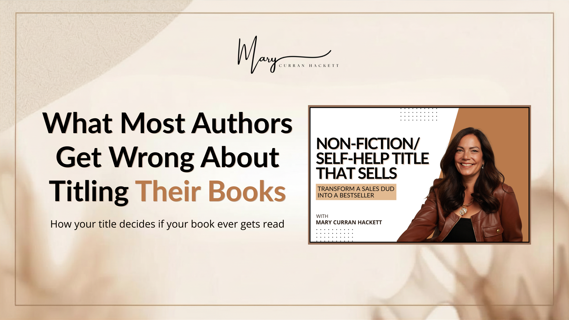 What Most Authors Get Wrong About Titling Their Books