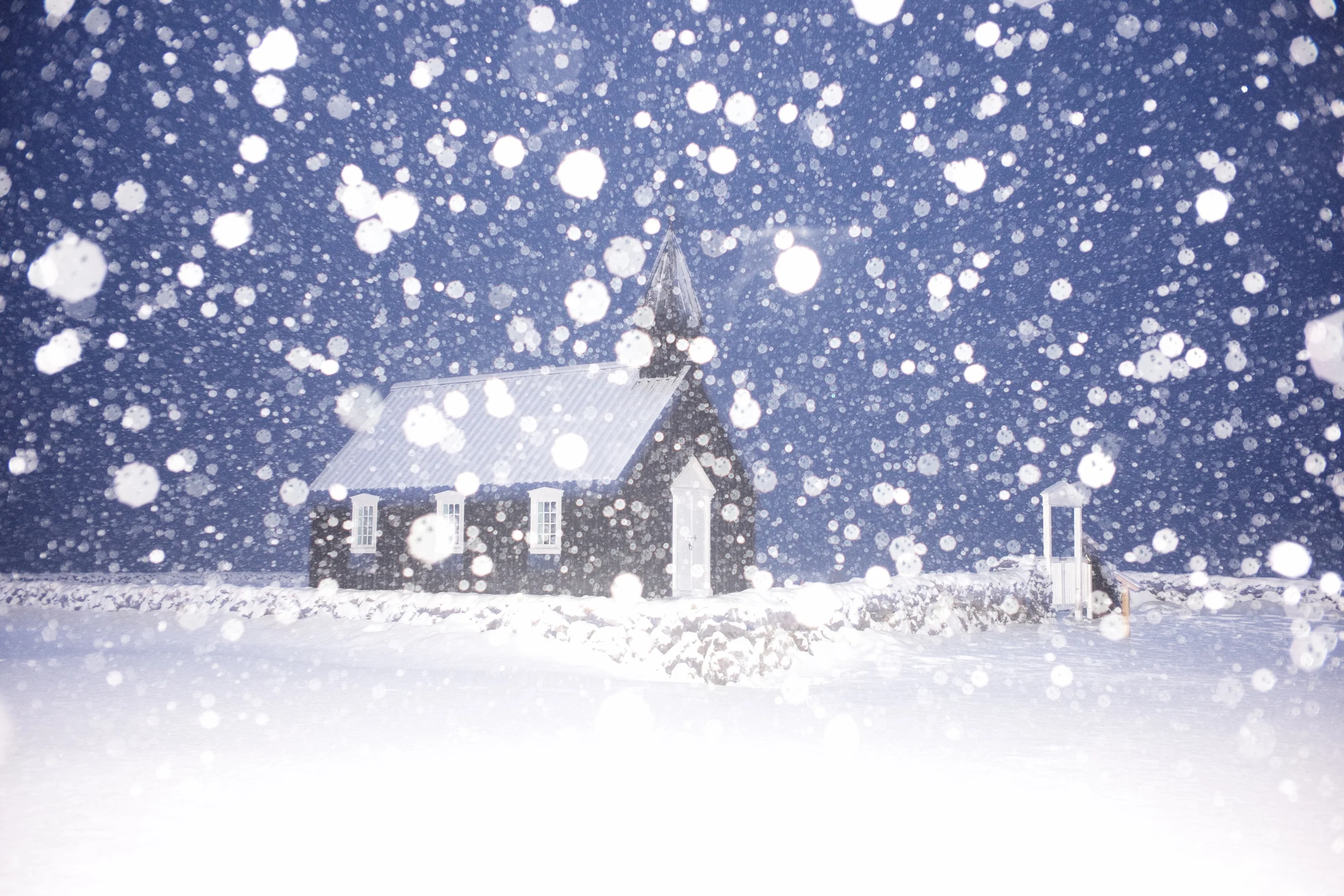 Snowing again