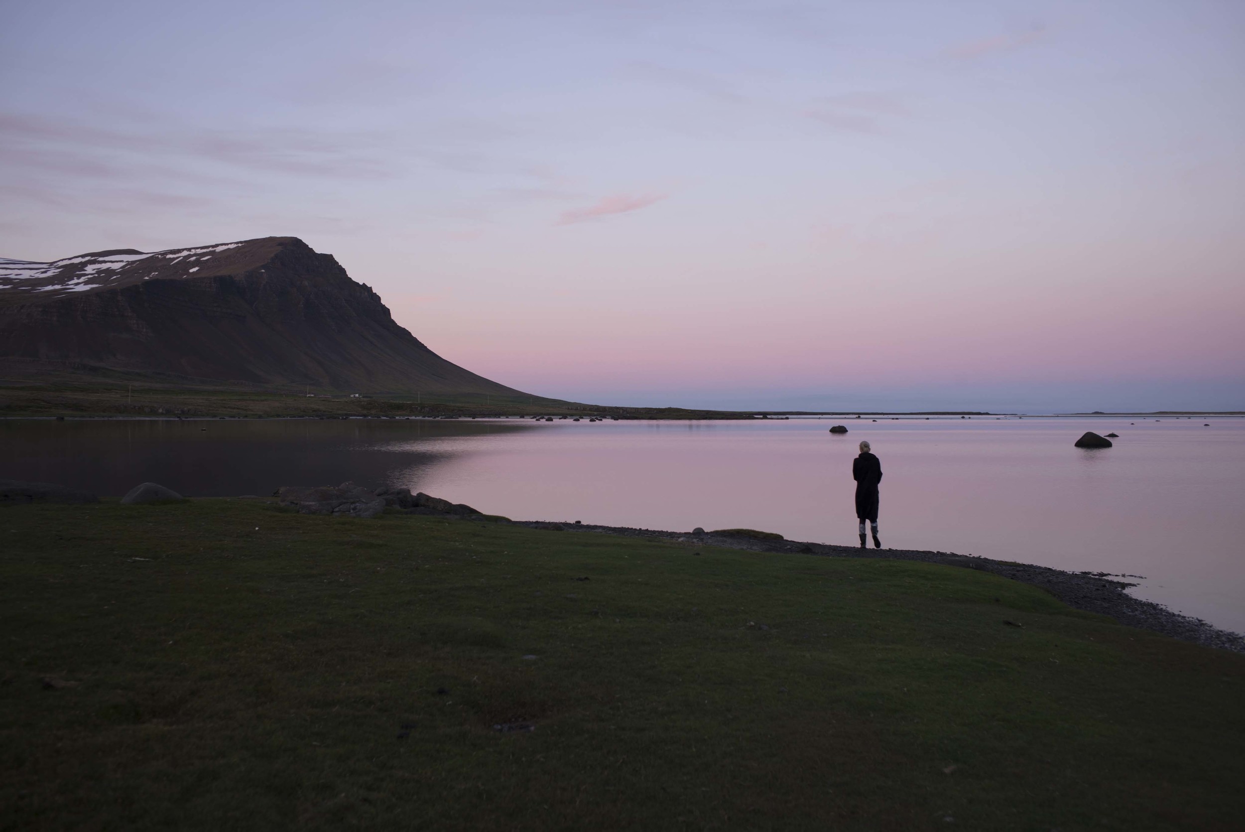 The pink midnight sun