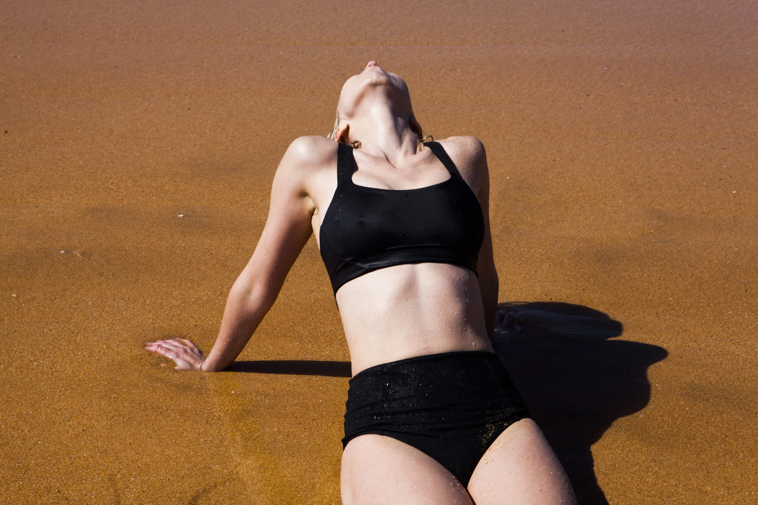 Channeling Helmut Newton (bikini Nike)