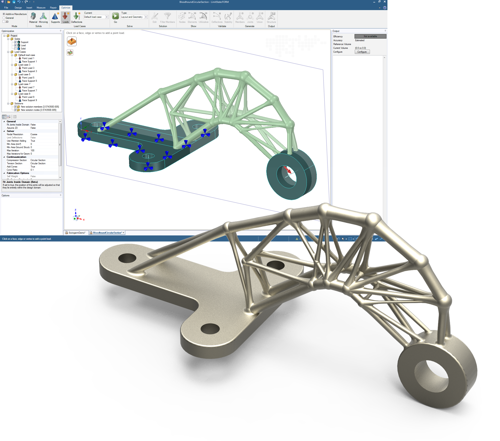 Bloodhound supersonic car air brake hinge component optimized using LimitState:FORM