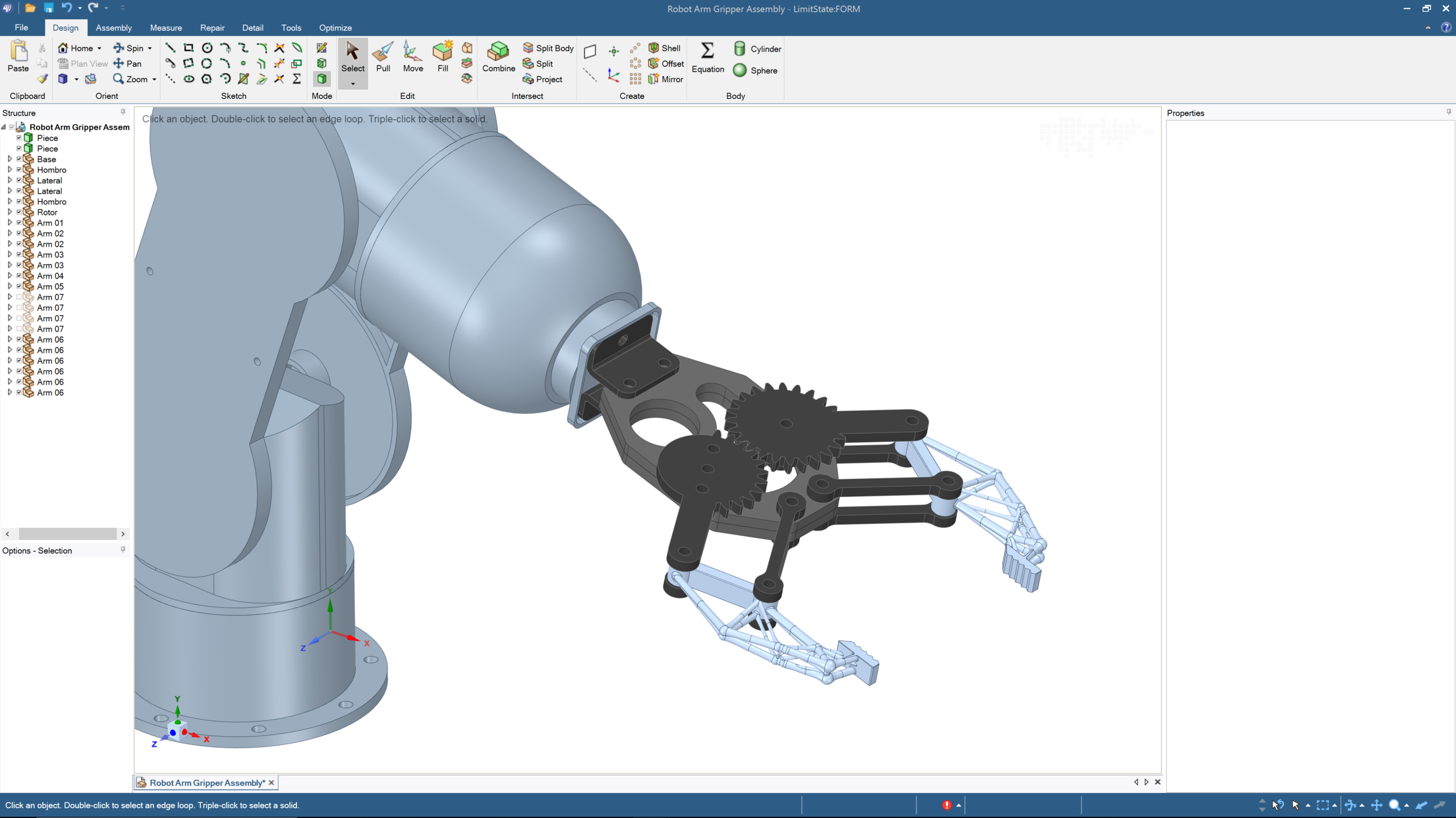 6: Finalized component geometry