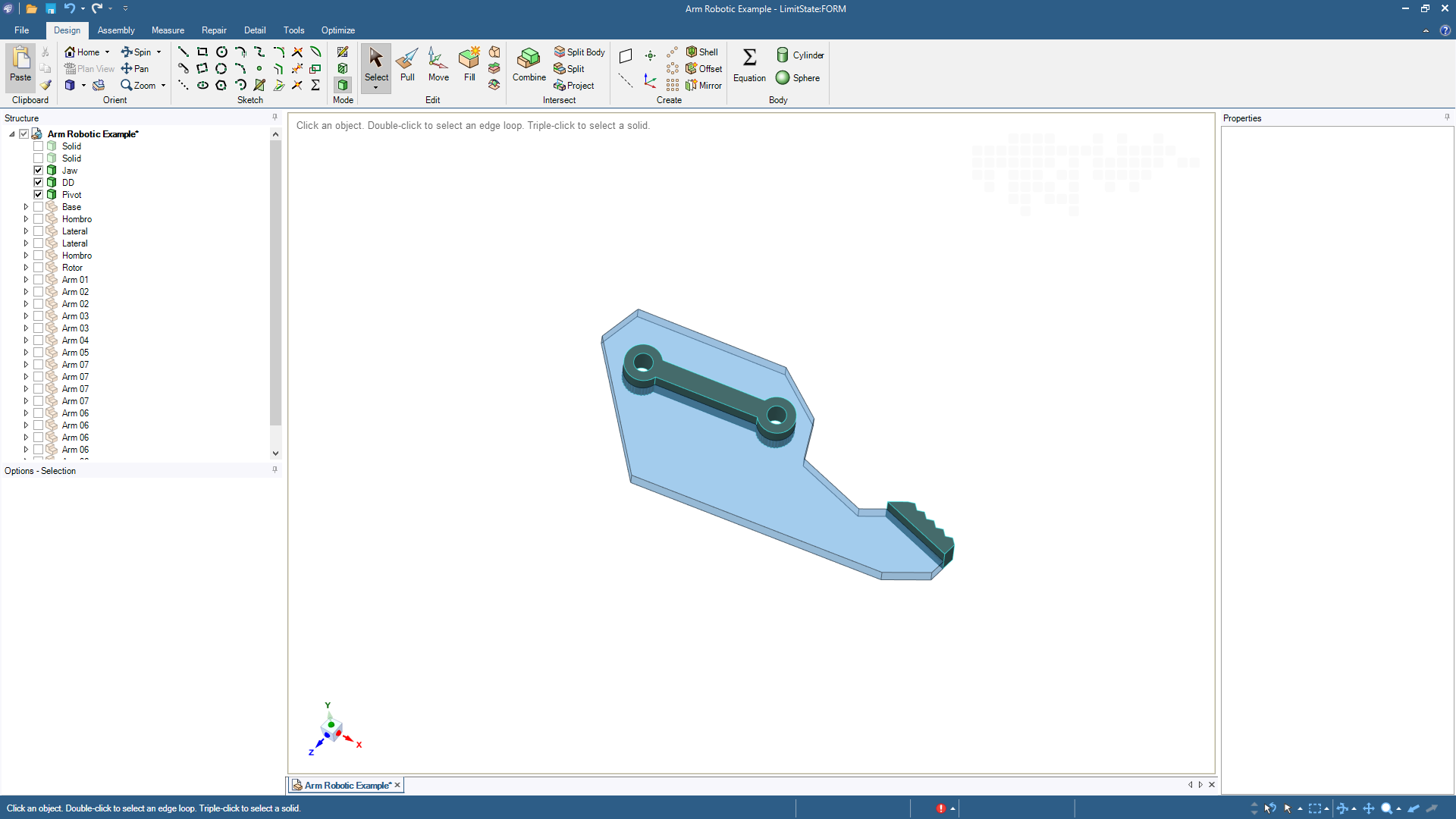 3: Assign materials and load cases