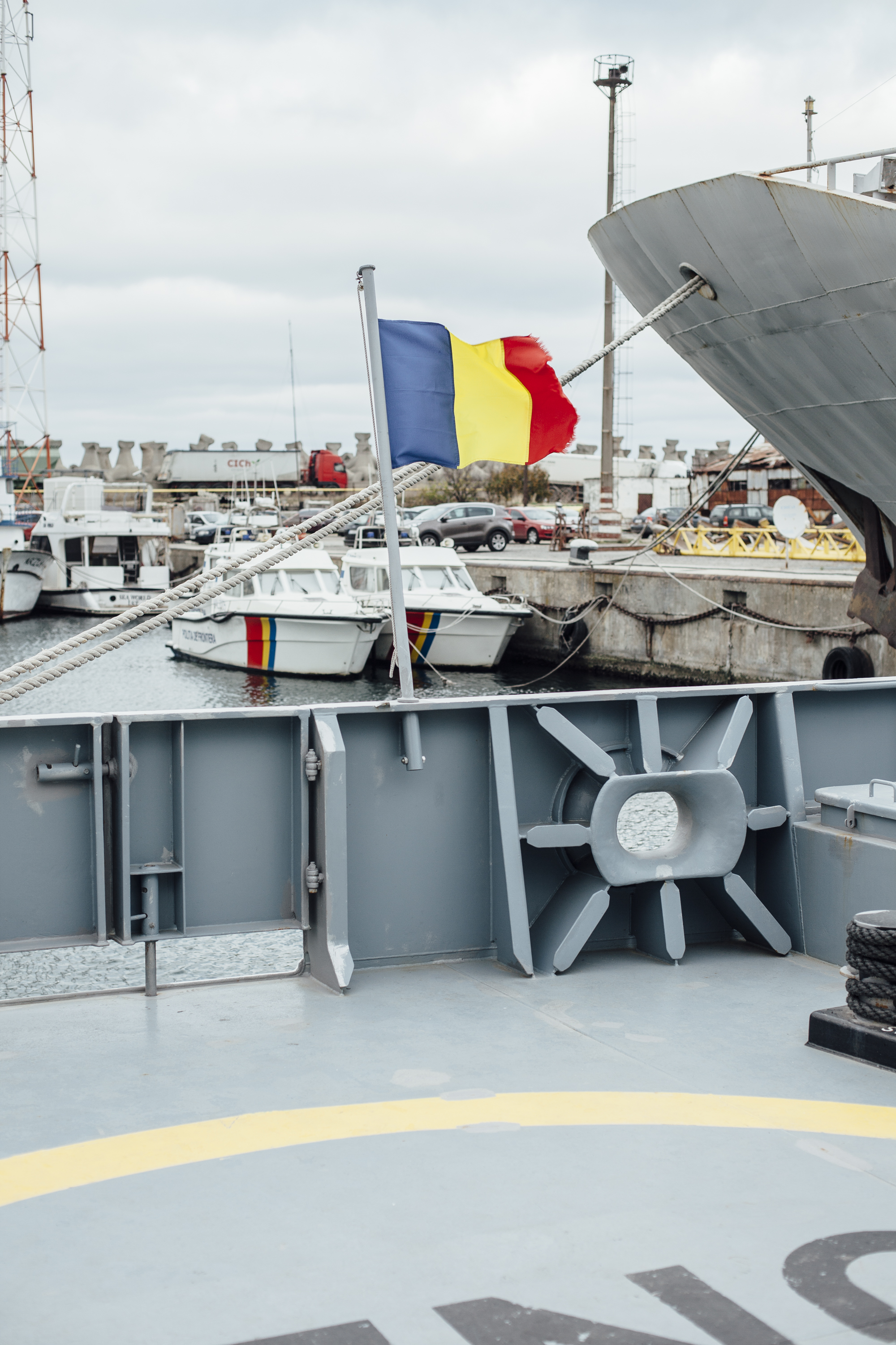  Rumänische Flagge OPV (Offshore Patrol Vessel) 6610, Constanta 