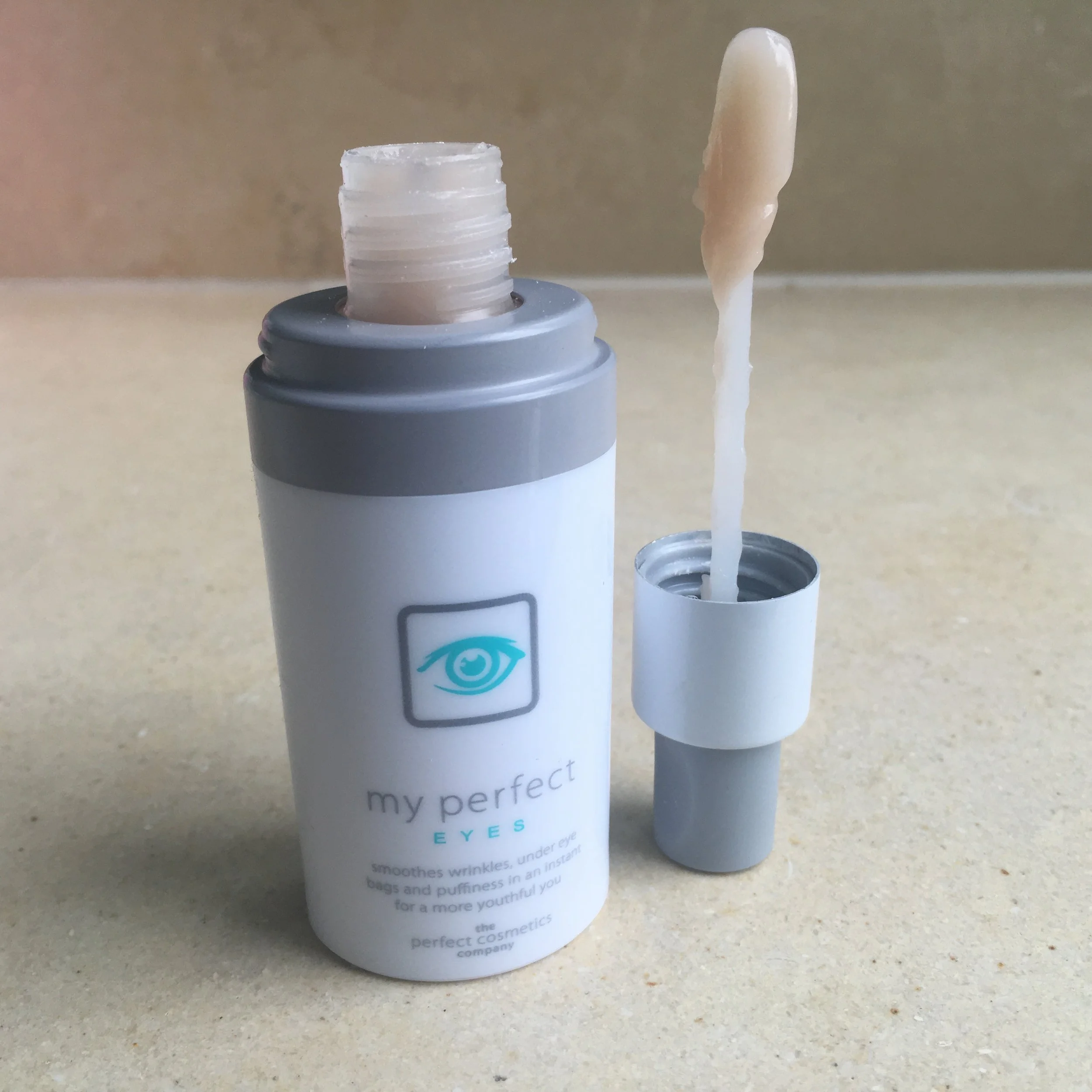 You only need a tiny bit of product for each eye - less than half of this amount