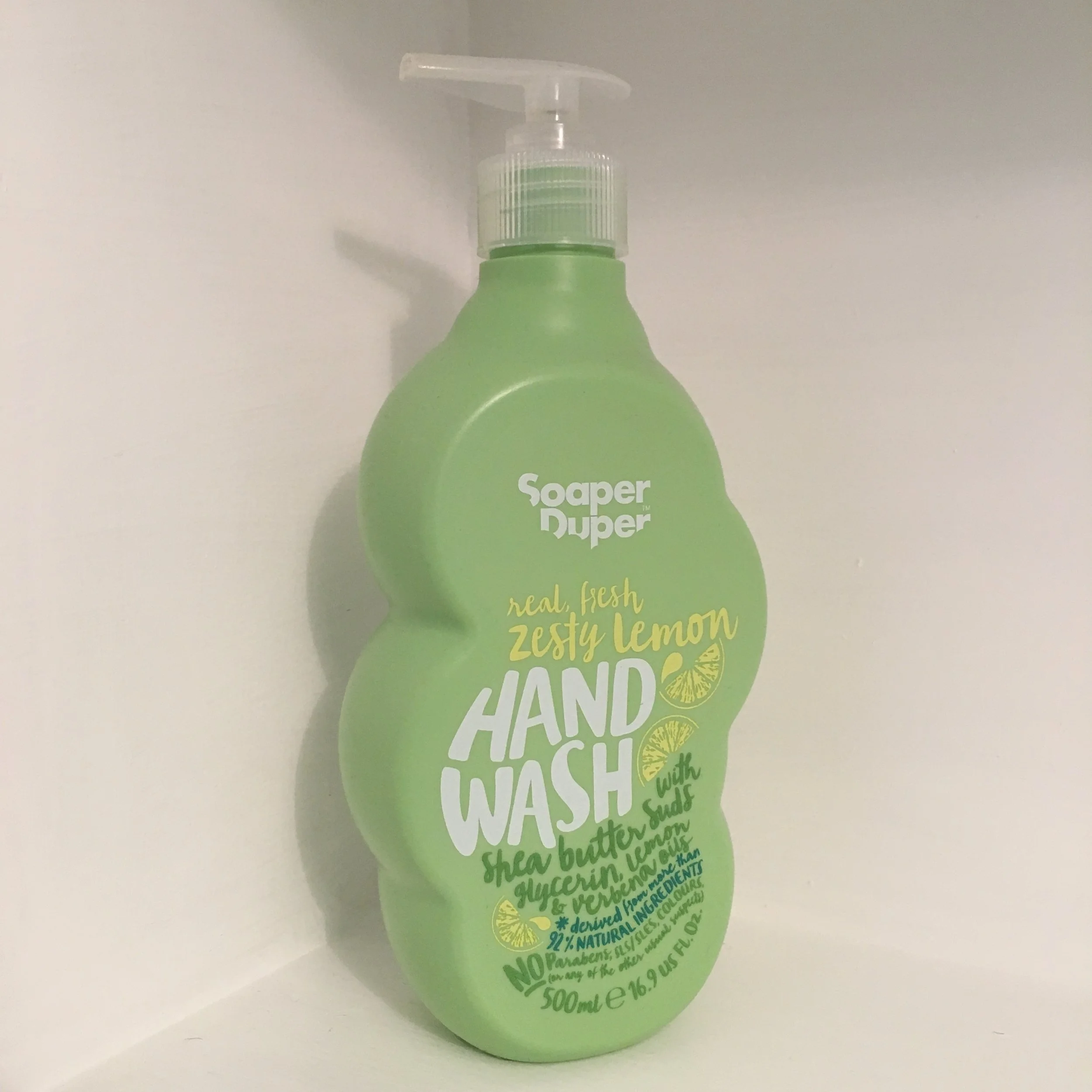 Chunky bottle, funky hand wash: green-and-clean Soaper Duper