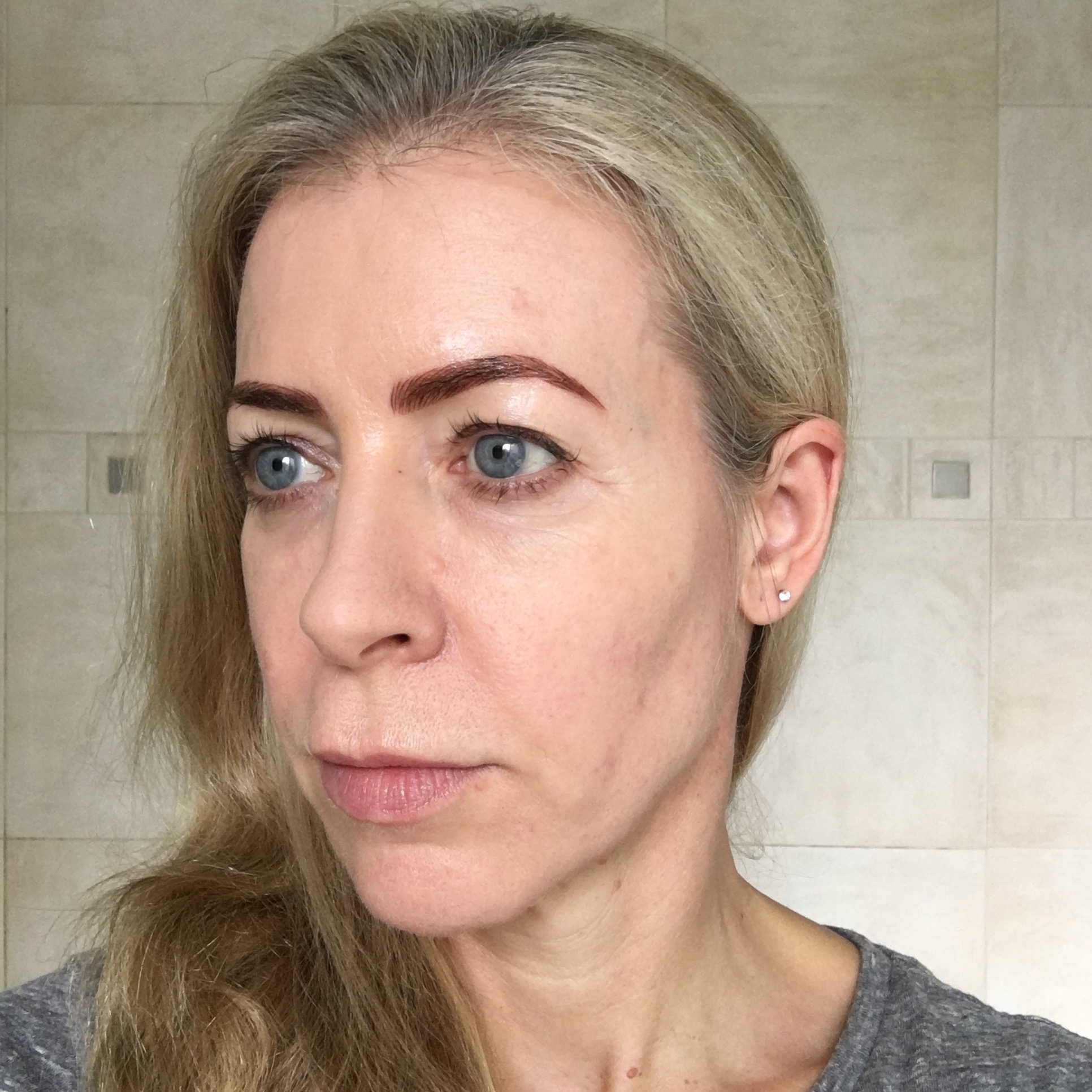 Eyebrow microblading - 10 days afterwards, looking good. 