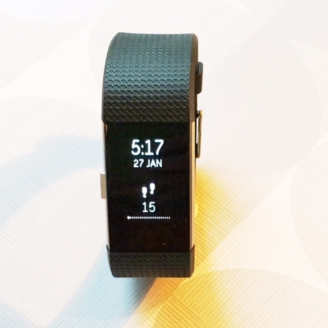 My fourth Fitbit - when it was brand spanking new in January