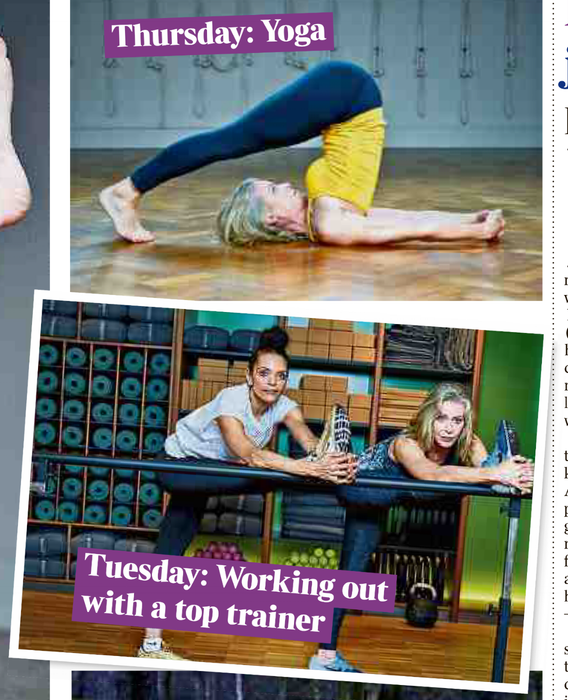 Stretching at Indaba, above, and with Efua Baker at KXU in Chelsea, both pix by Chris McAndrew, make-up for Celine Nonon. (The piece got switched around, hence the 'days' on the photos don't tally with the days in the post here)