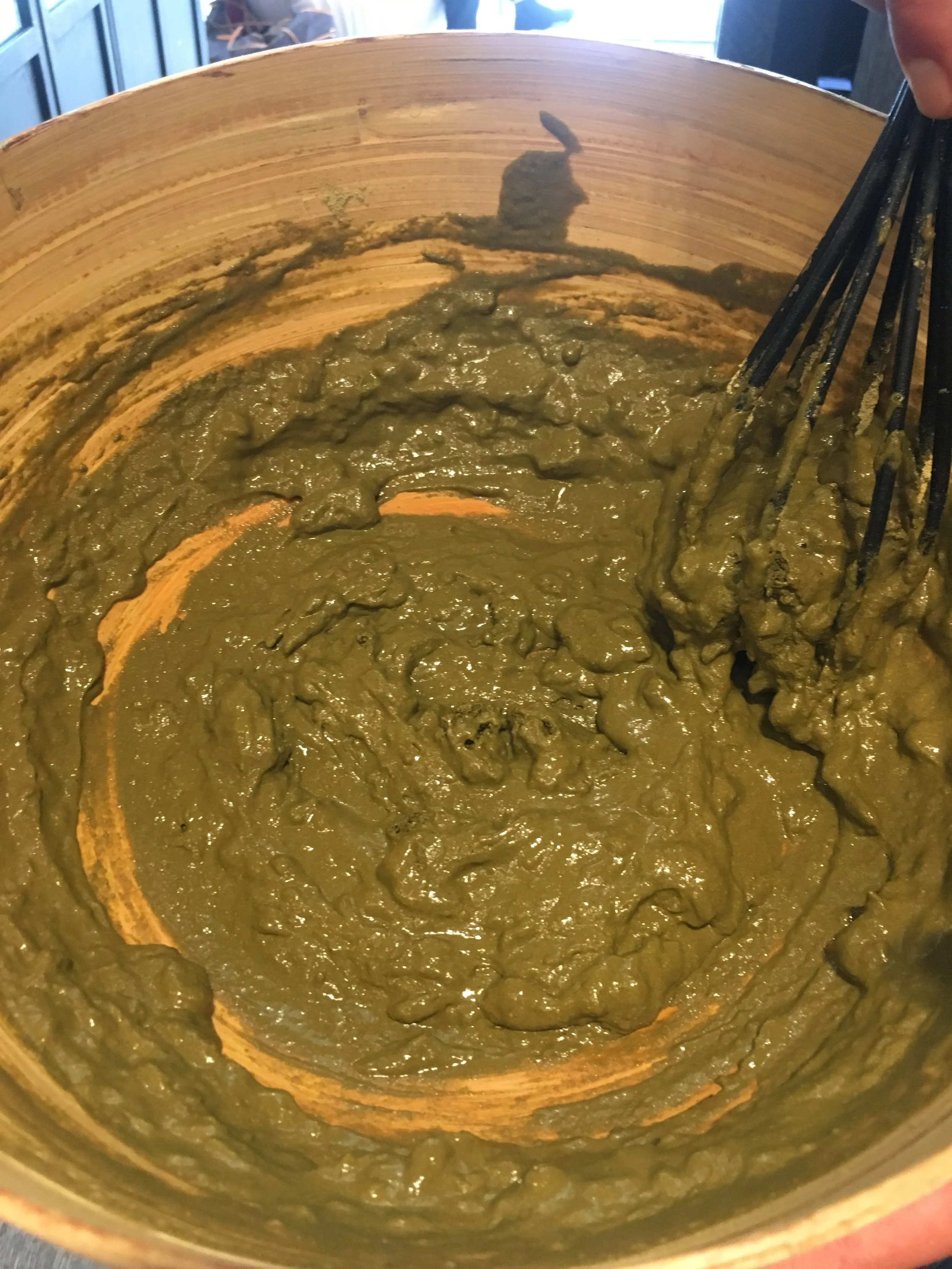 My bespoke organic paste at Gennaro dell'Aquila: henna, senna and rhubarb 
