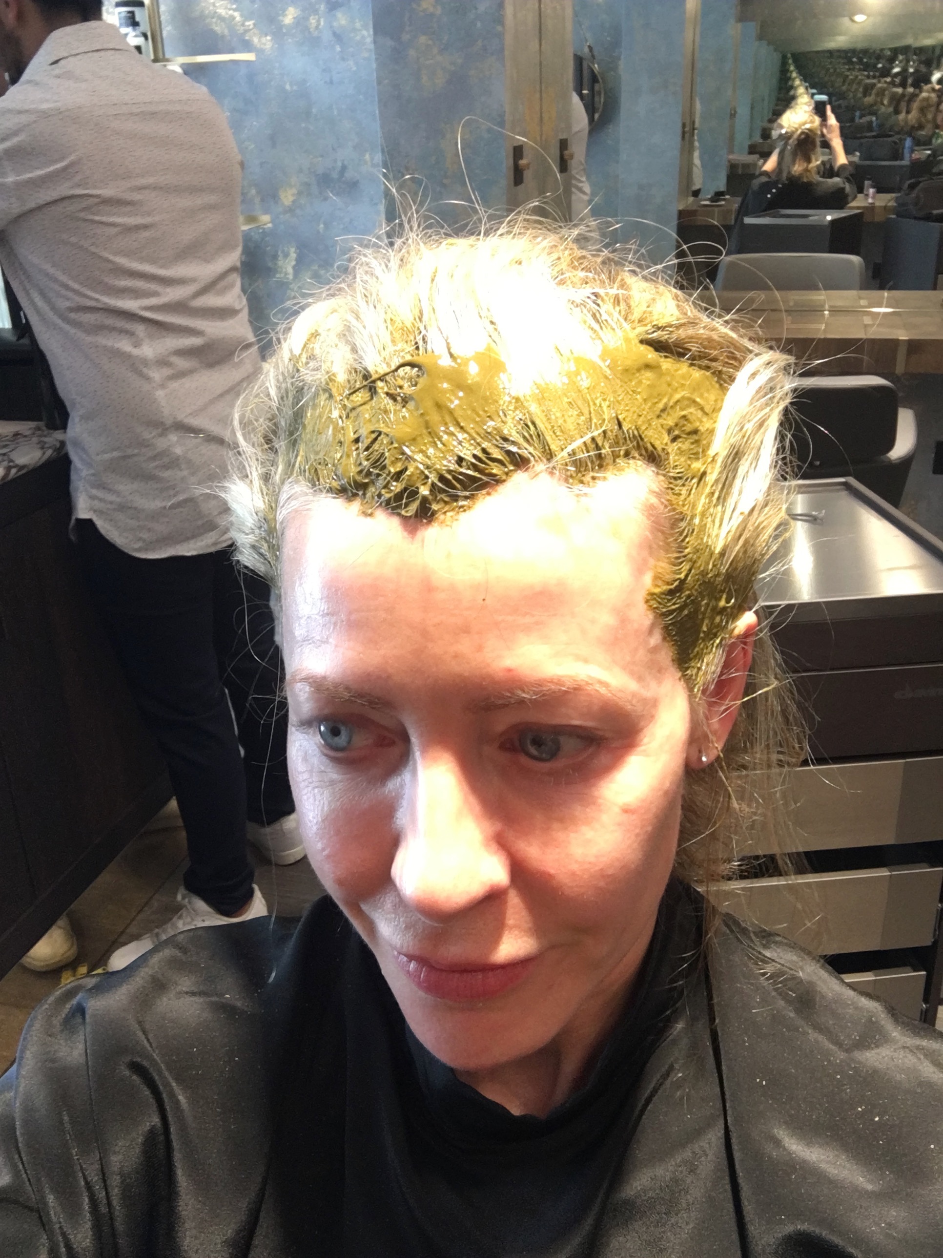 That paste looks quite green.... 