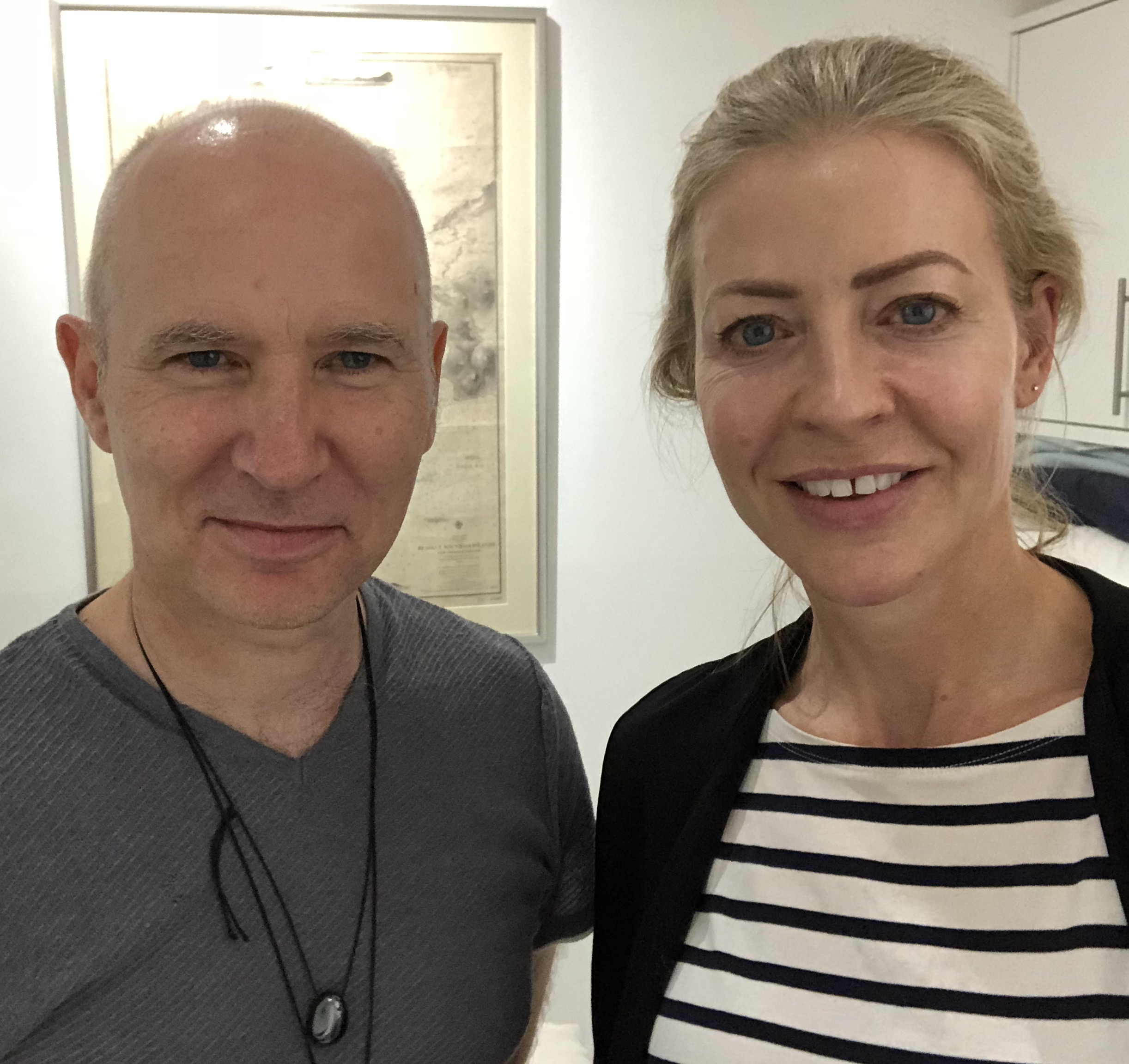 With Toby Aspin, the energy healer who can smooth your face without touching it