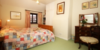 The double bedroom at Rose Cottage